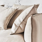 Canapé 3 places en velours kaki Filippo