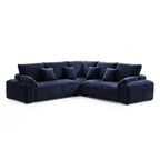 Le canapé d'angle bleu marine Empress