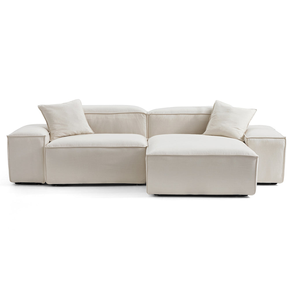 Canapé sectionnel modulaire beige Freedom