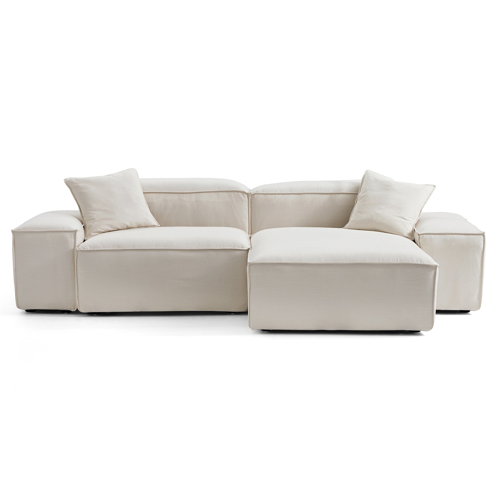 Canapé sectionnel modulaire beige Freedom