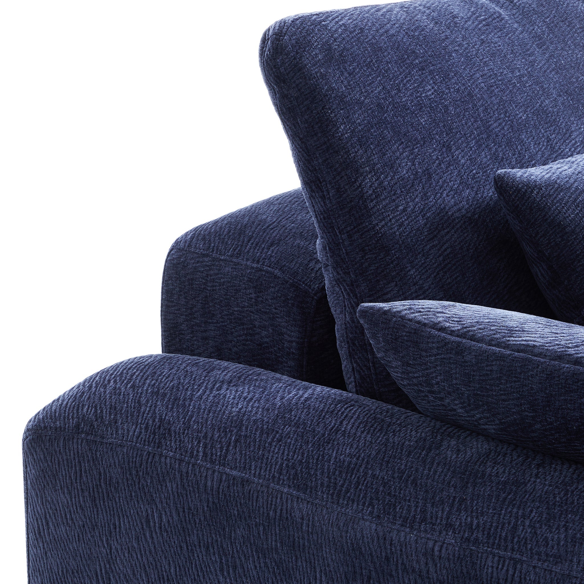 Le canapé d'angle en U bleu marine Empress