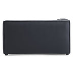 Canapé-lit de luxe minimaliste en cuir marron foncé