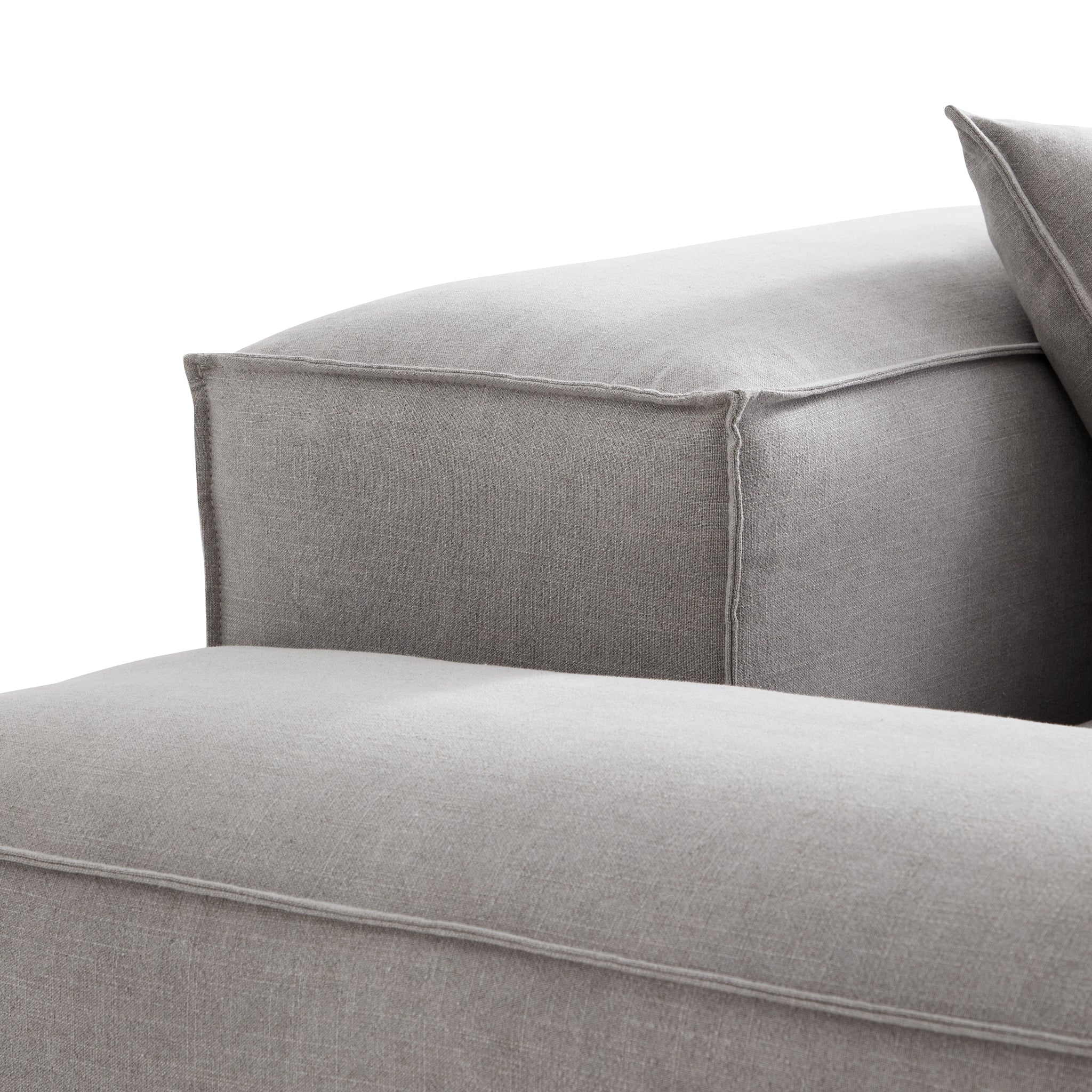 Canapé modulable Freedom beige avec pouf