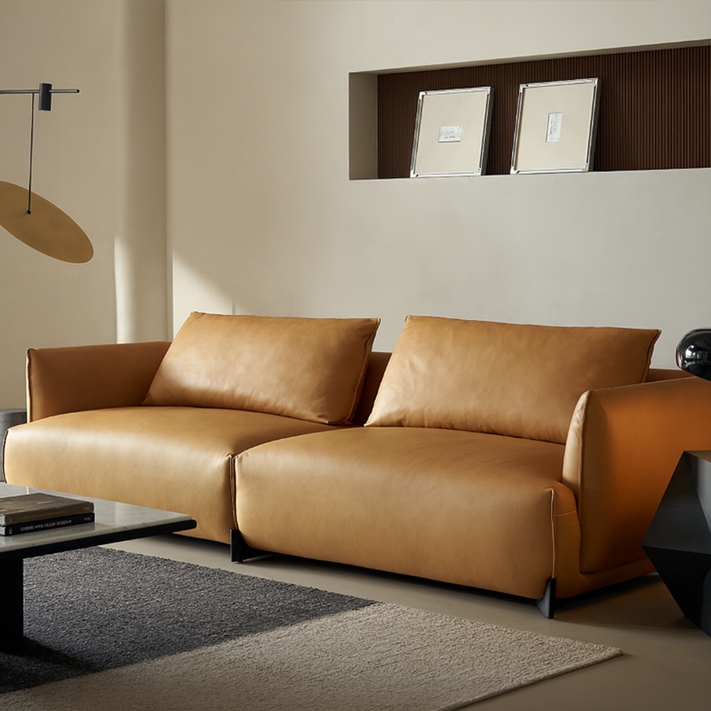 Canapé en cuir vintage Amber