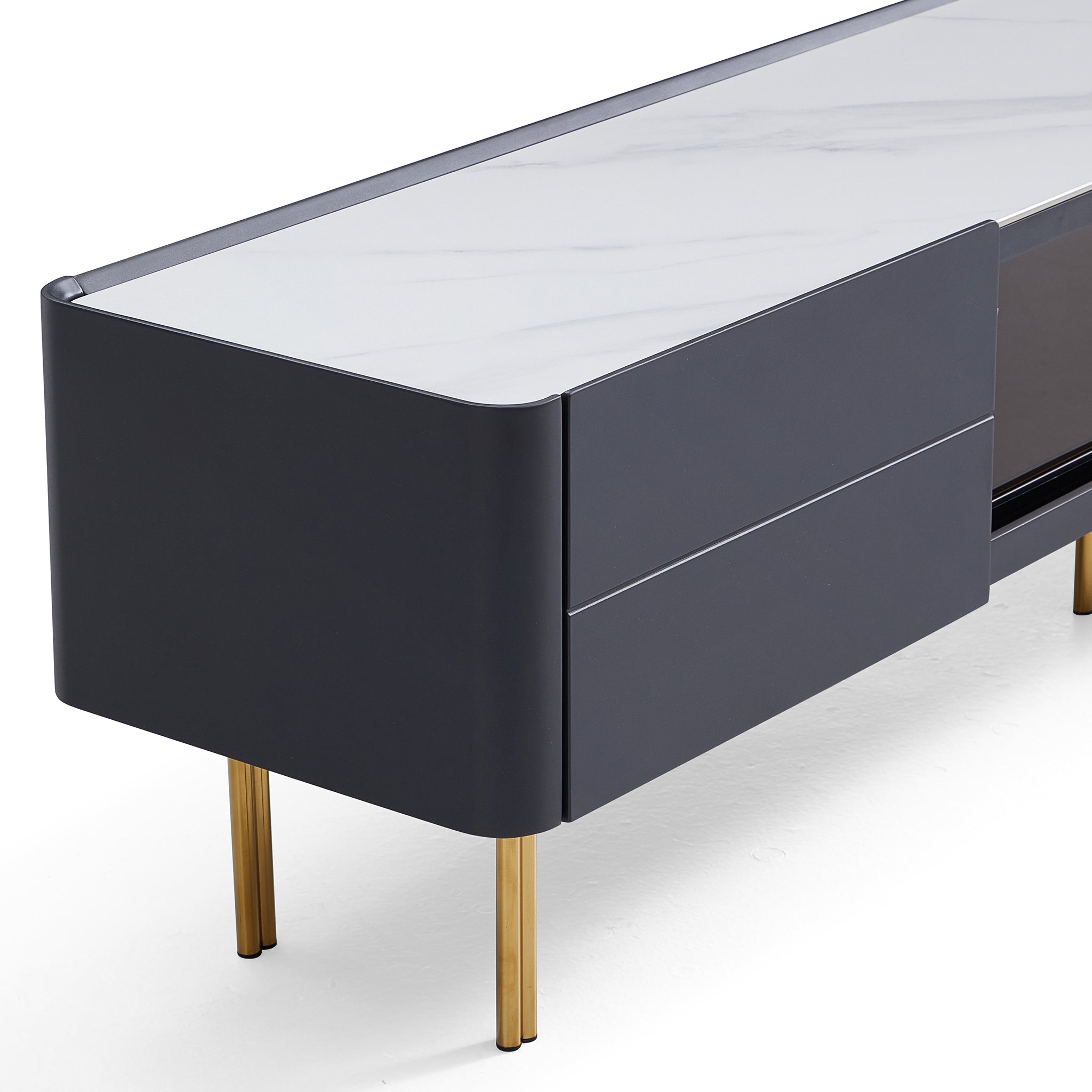 Meuble TV Noble Doré