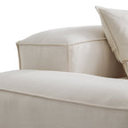 Canapé modulable Freedom beige avec pouf