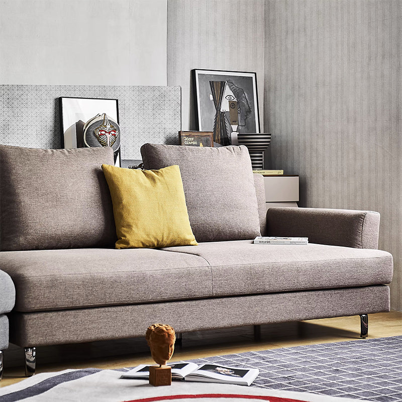 Canapé modulable courbé bicolore Peanut