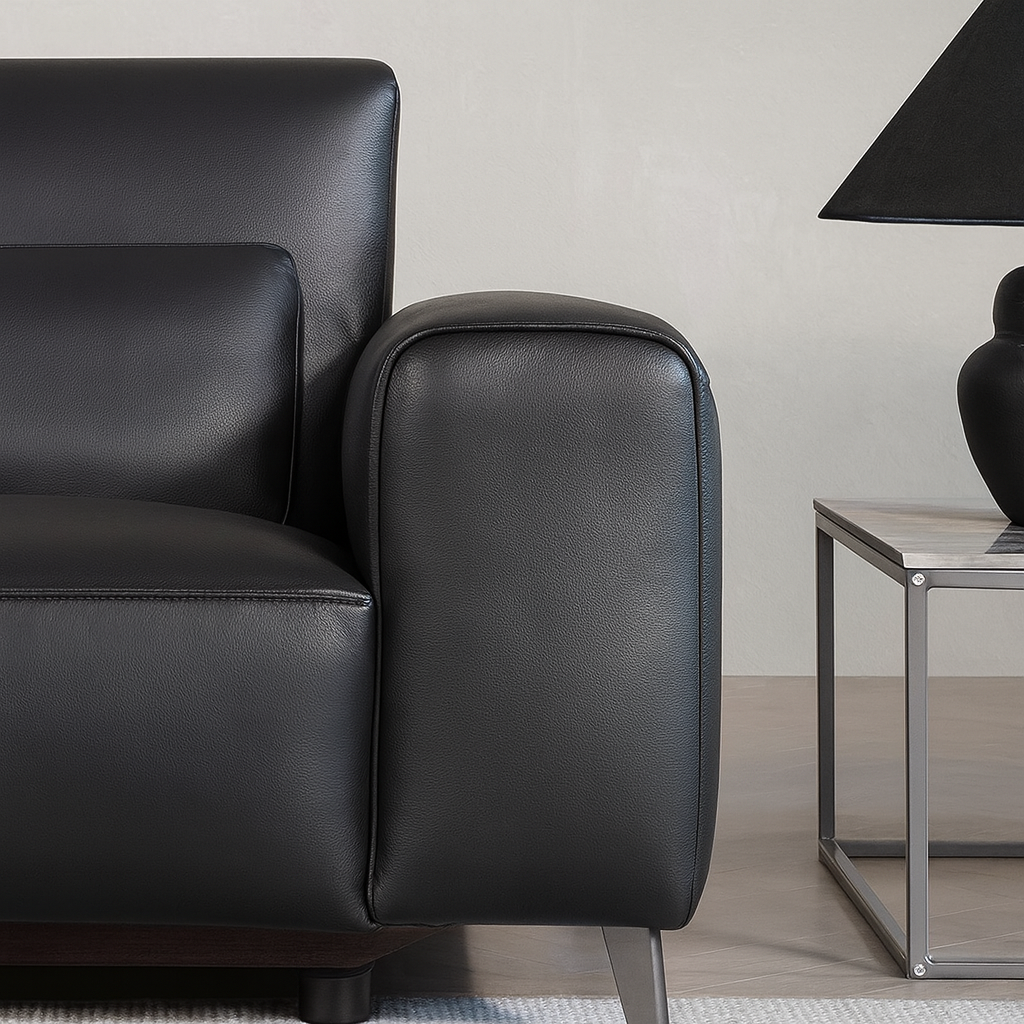 Canapé inclinable électrique Alto en cuir pleine fleur