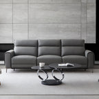 Canapé-lit inclinable électrique en cuir Louis