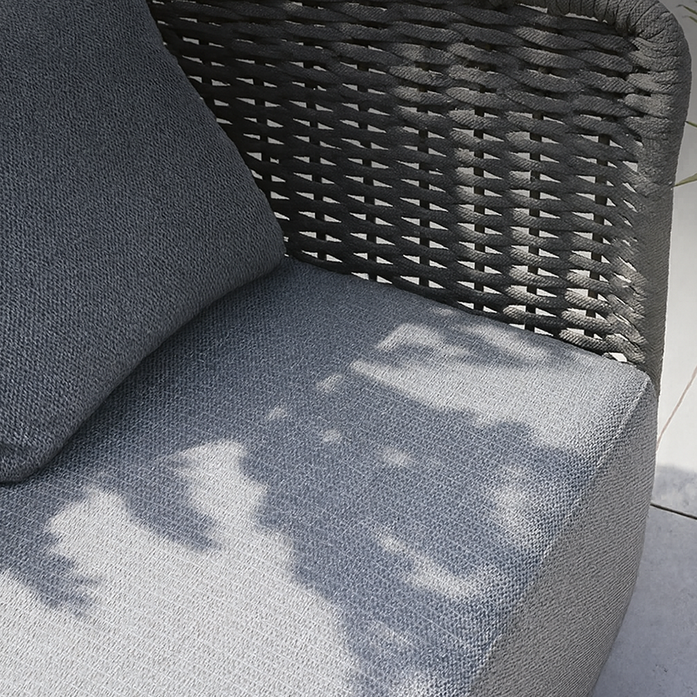 Ensemble de canapés d'extérieur en osier Laguna avec coussins