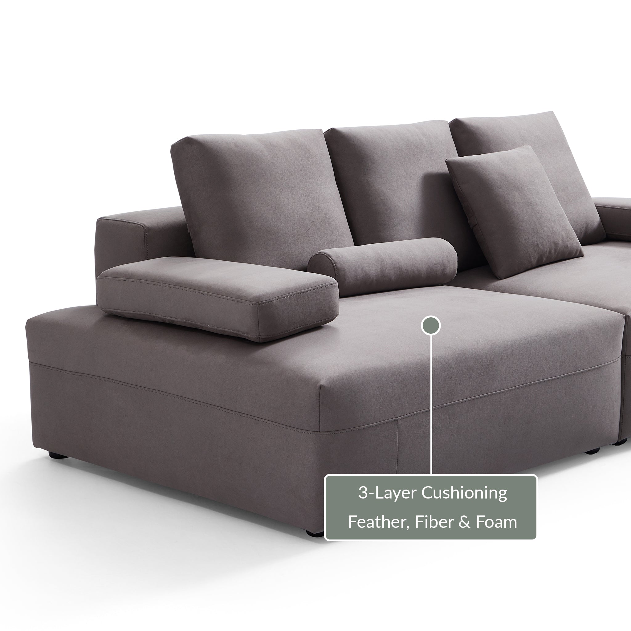 Composition Canapé Wabi-Sabi Gris