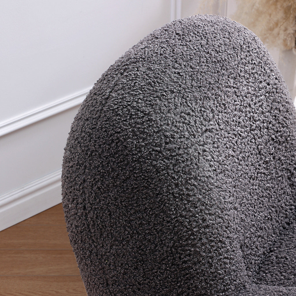 Fauteuil d'appoint gris Puff