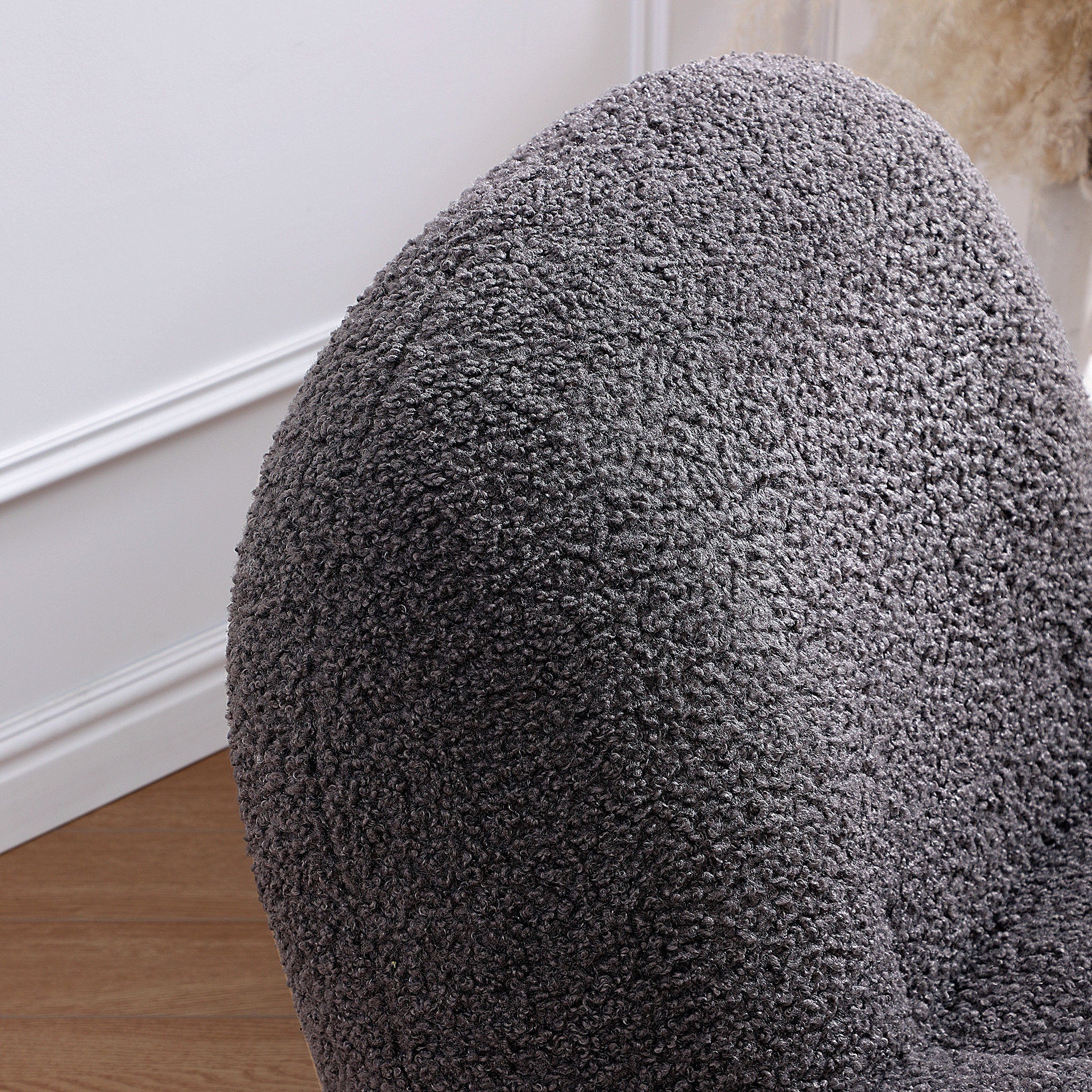 Fauteuil d'appoint gris Puff