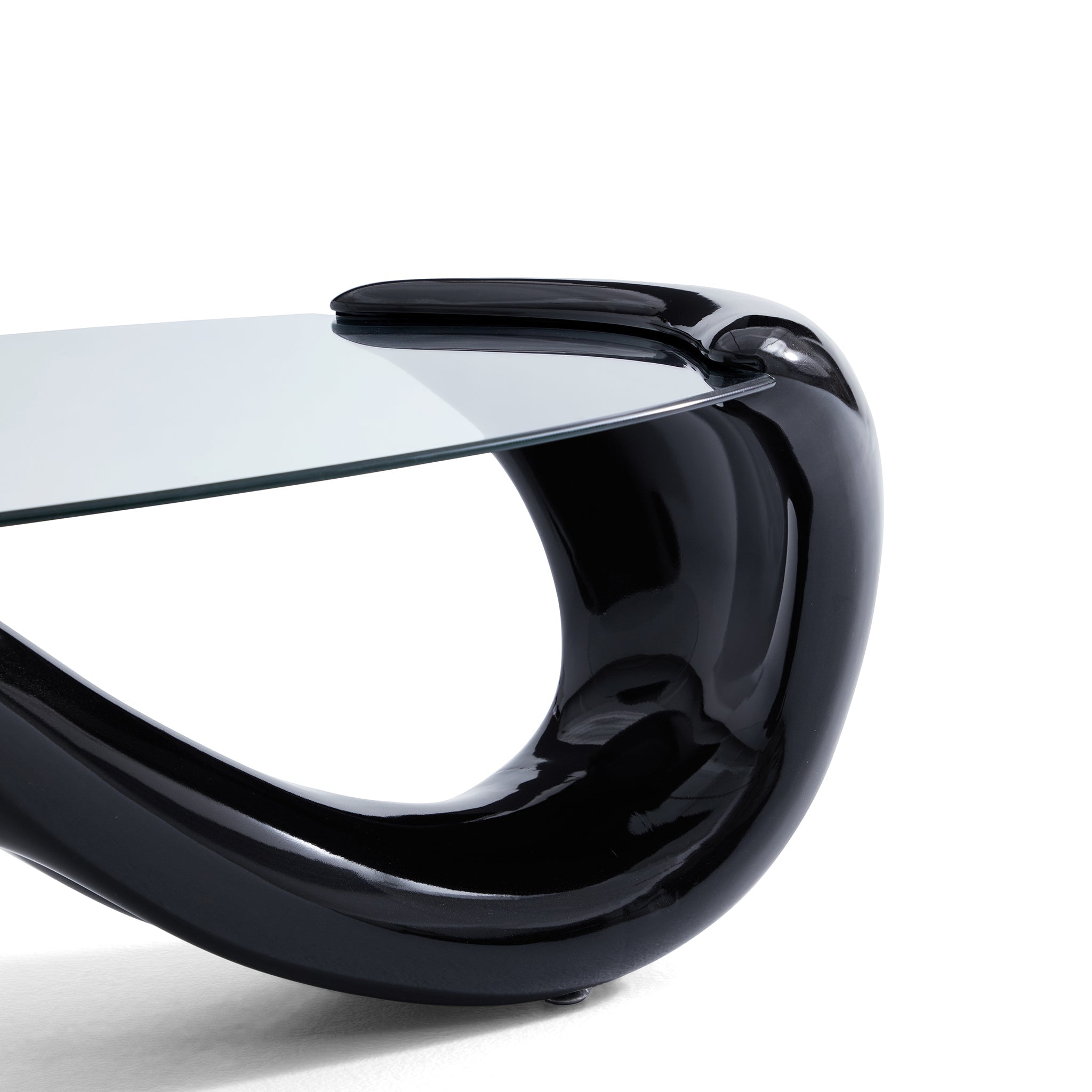 Table basse ovale élégante en forme de sirène