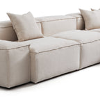 Canapé d'angle modulaire blanc Freedom