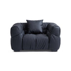 Fauteuil Boba en cuir noir