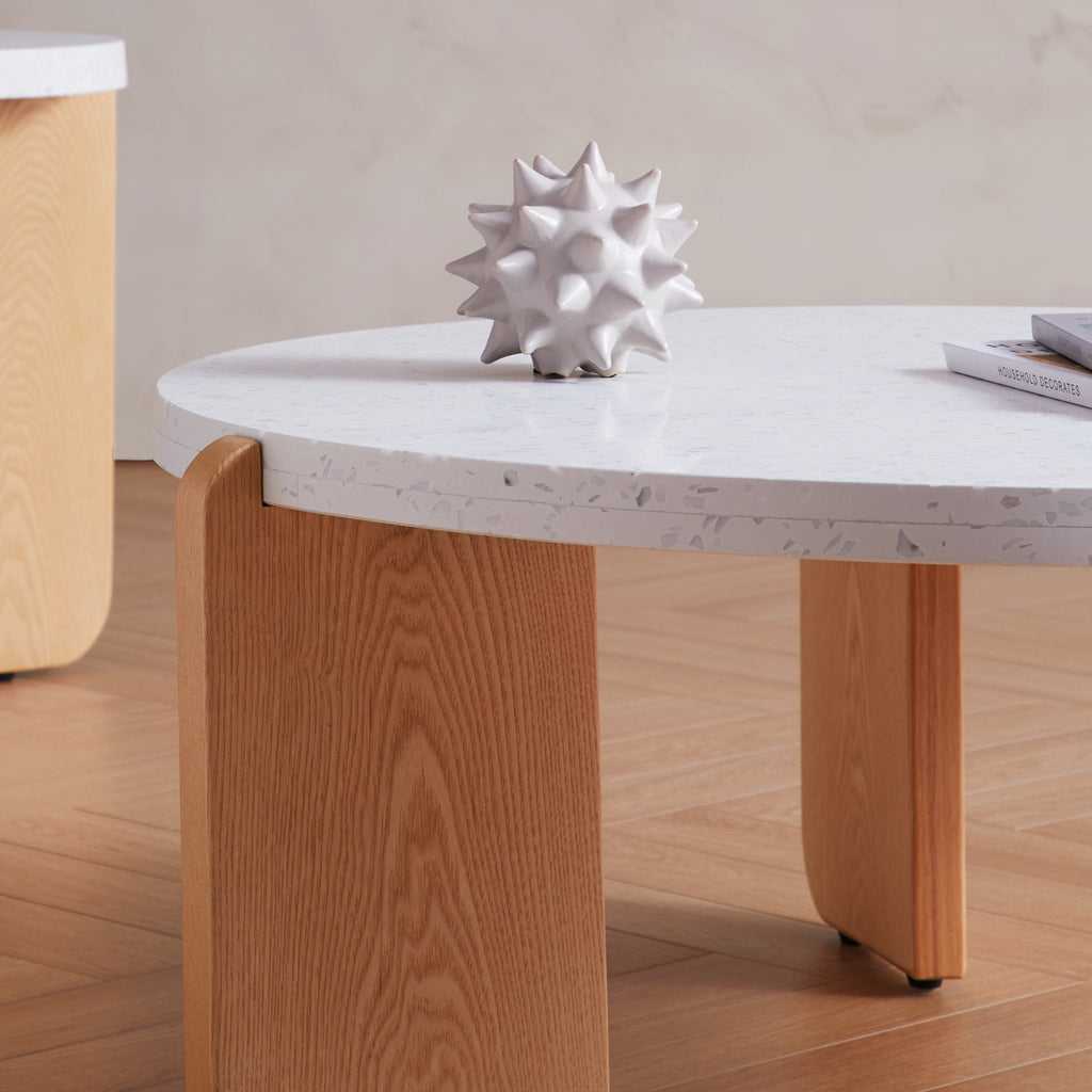 Table basse en terrazzo