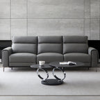 Canapé-lit inclinable électrique en cuir Louis Gray