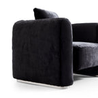 Fauteuil d'appoint en peluche Obsidian