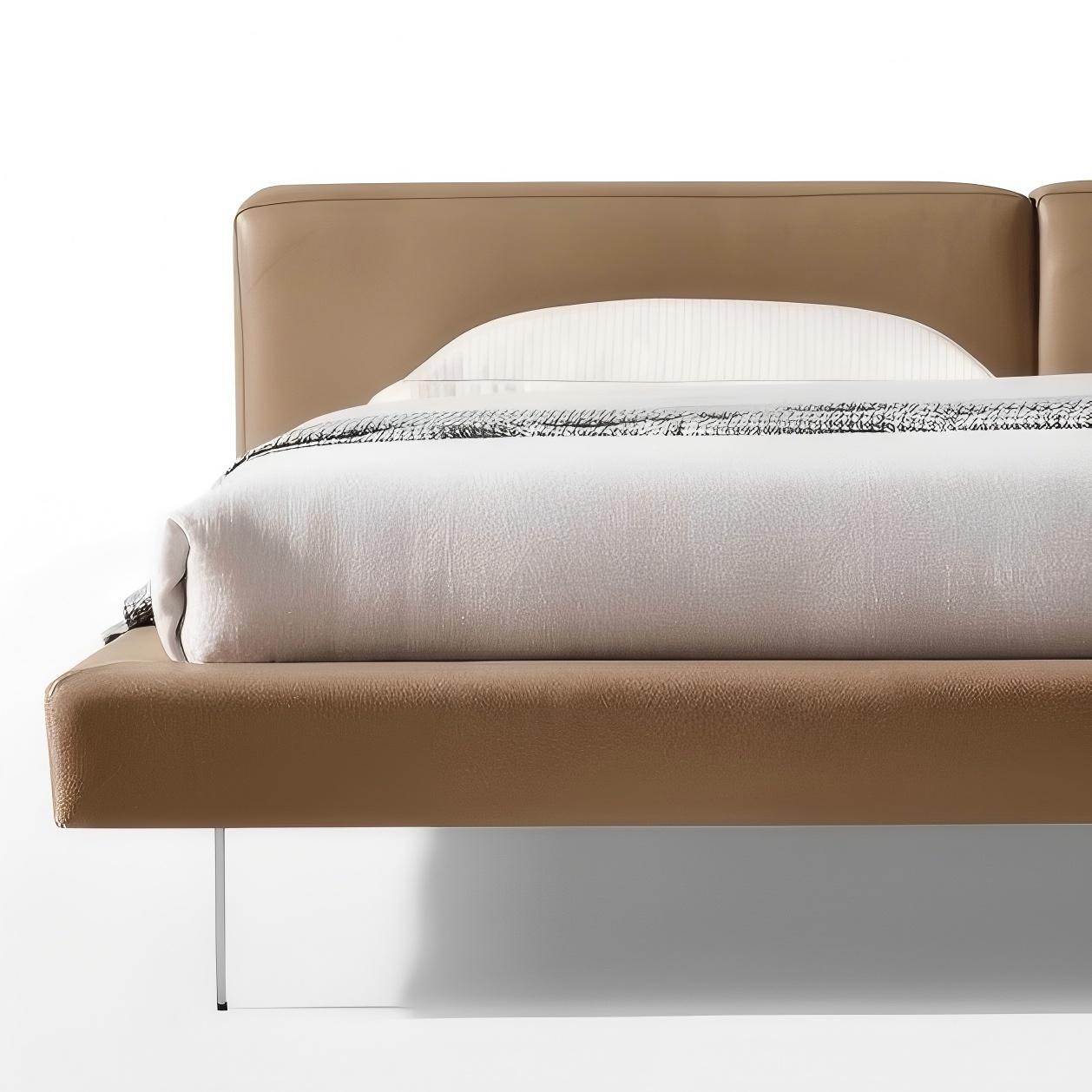 Lit en cuir Charcoal Toast