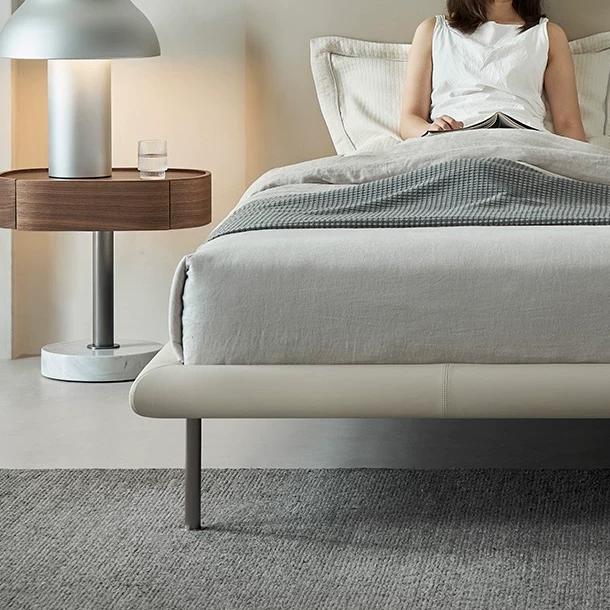 Lit en cuir Choco Swirl