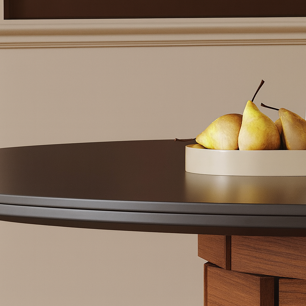 Table à manger ronde en grille