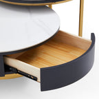 Ensemble de tables basses nobles dorées