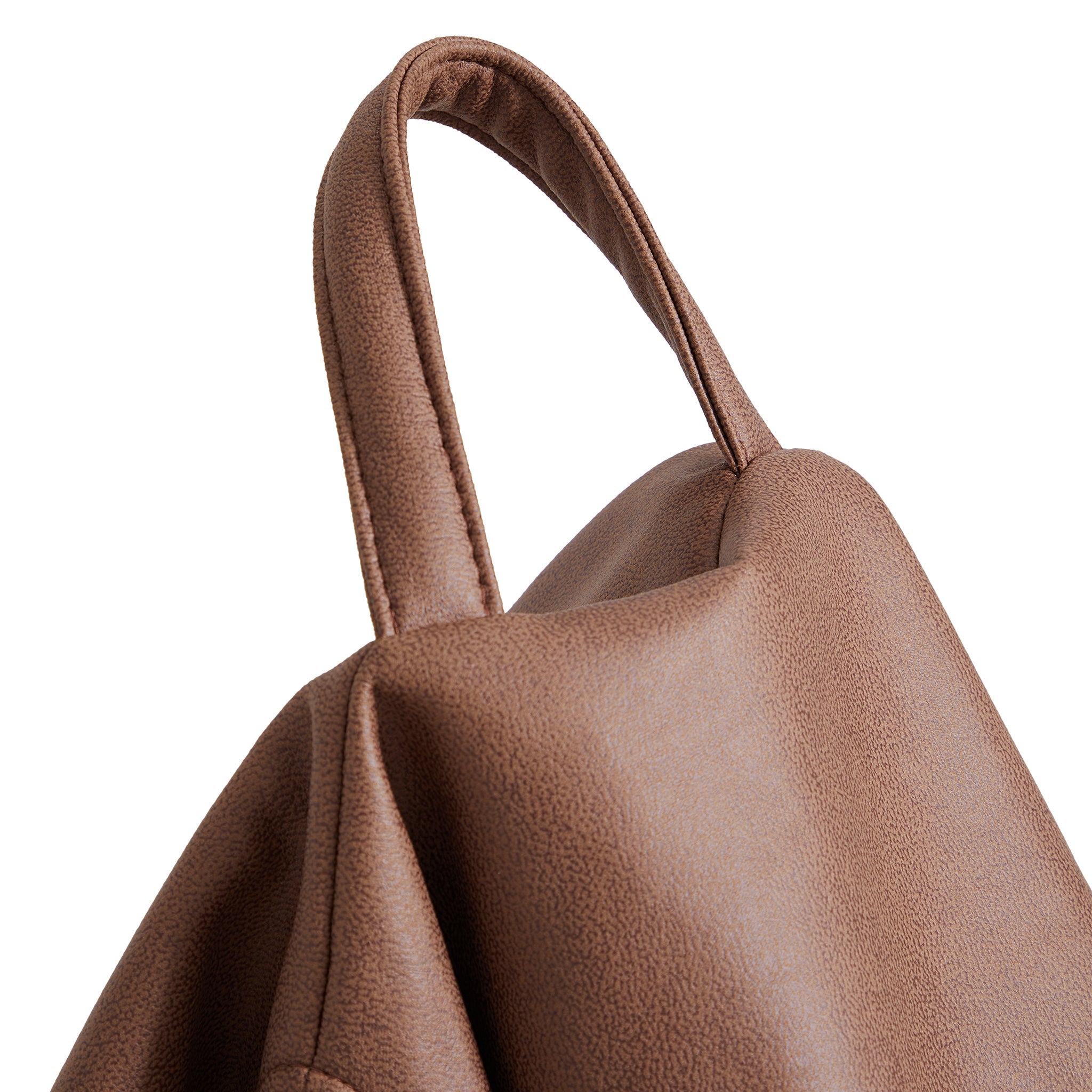 Pouf Litton en cuir gris