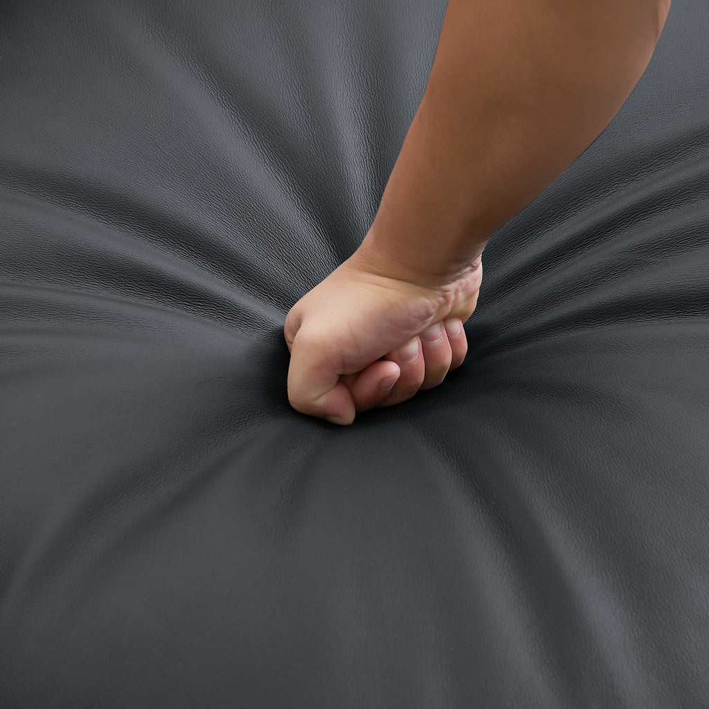 Fauteuil modulaire en cuir marron Domus