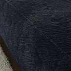 Canapé sectionnel incurvé en velours noir minuit