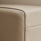 Canapé d'angle incurvé en tissu gris Arles