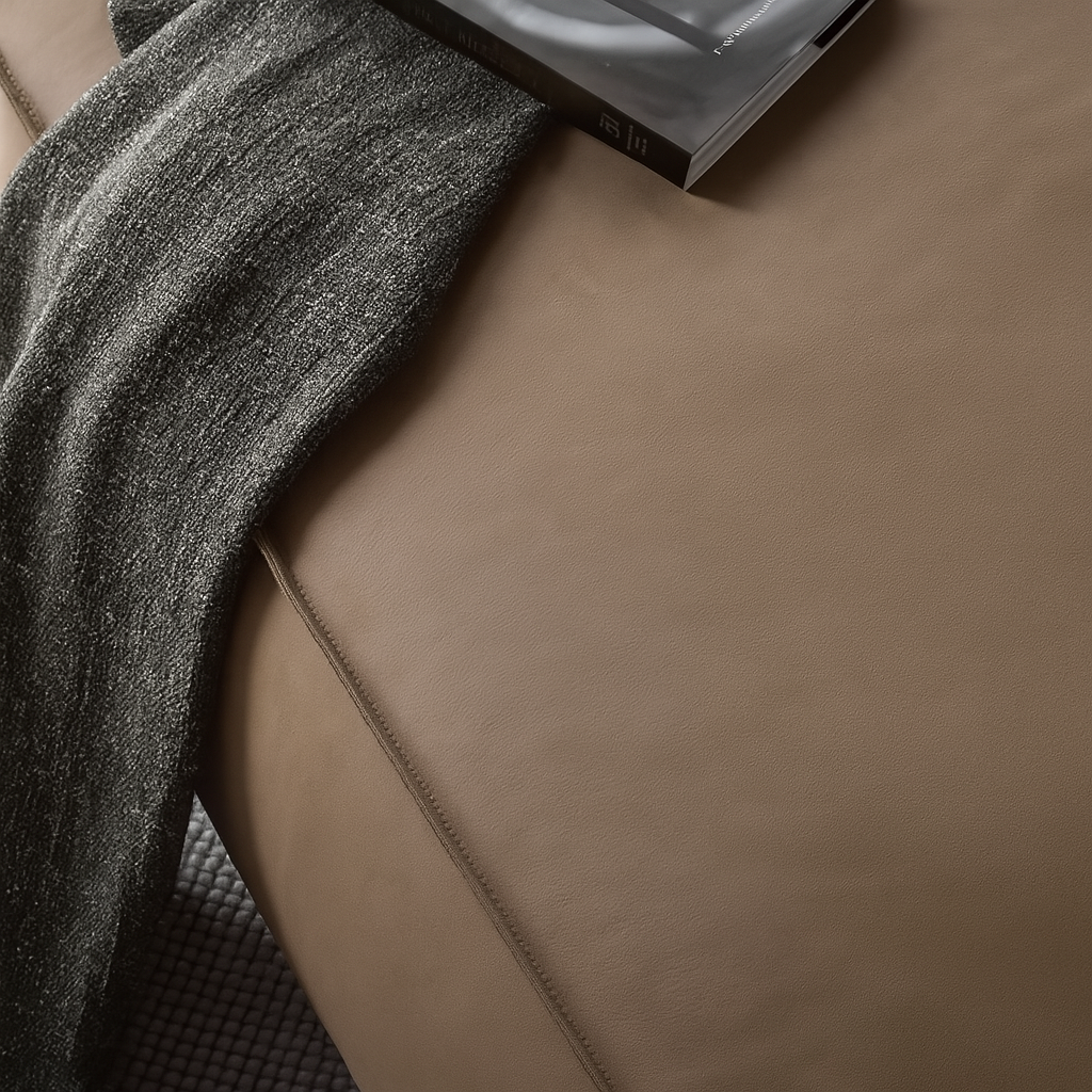 Canapé en cuir nubuck moderne Deacon