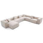 Canapé sectionnel blanc Freedom Modular en forme de U