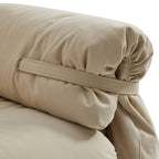 Canapé capitonné couleur beurre