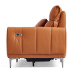 Canapé-lit inclinable électrique en cuir Louis