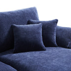 Le canapé d'angle en U bleu marine Empress