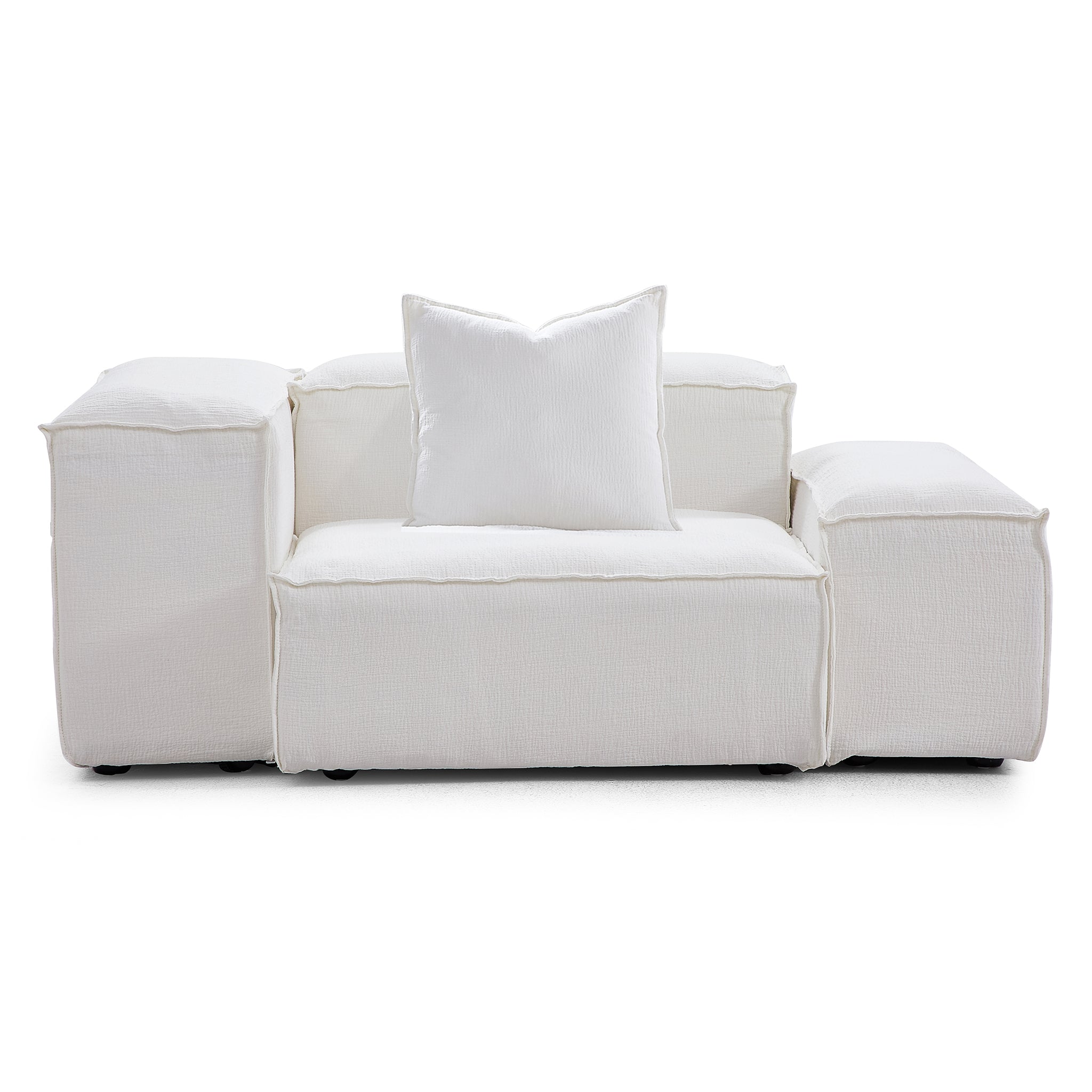 Fauteuil d'appoint modulaire blanc Freedom