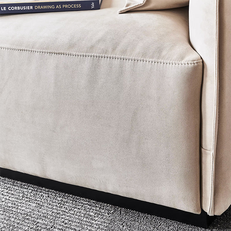 Canapé 3 places en velours kaki Filippo