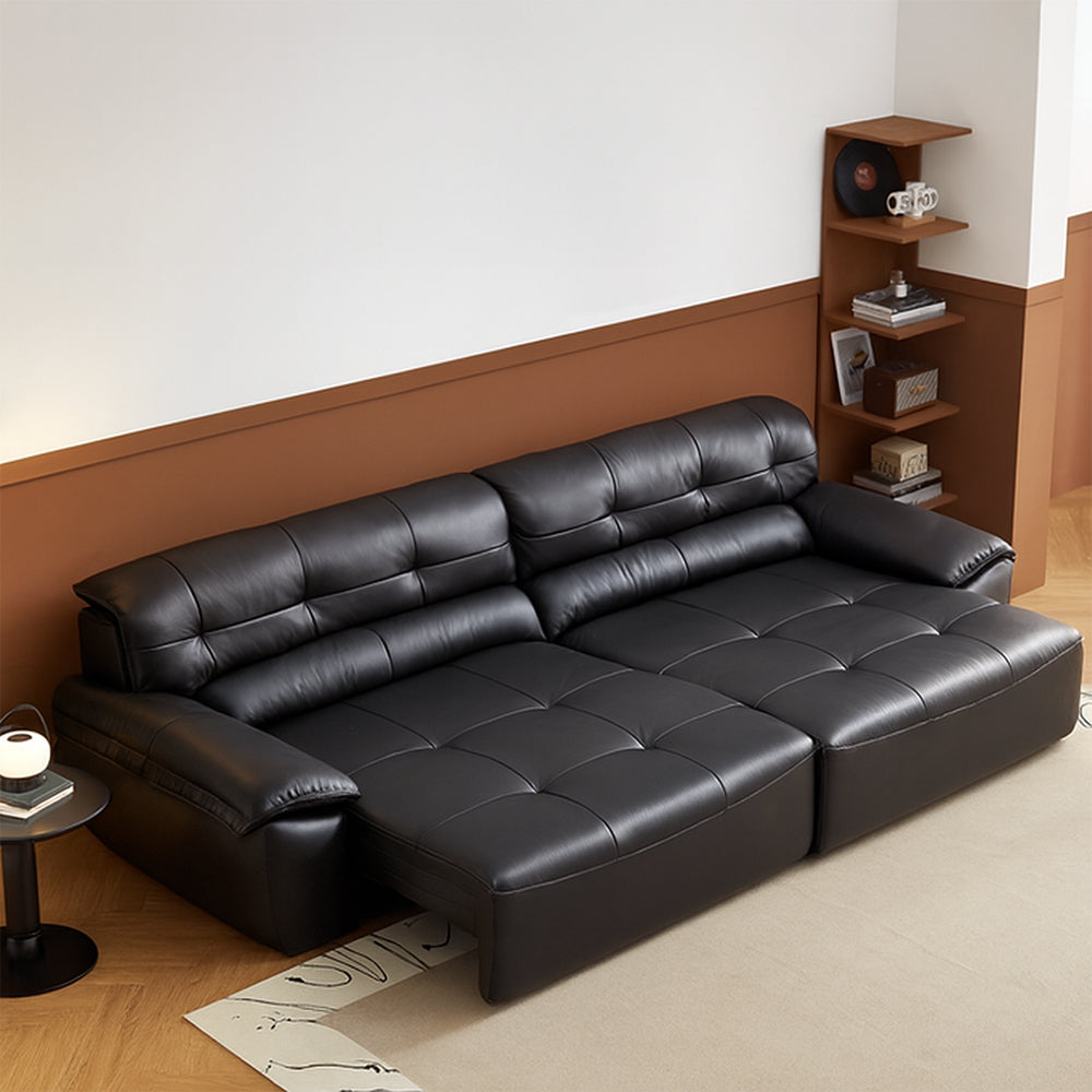 Canapé-lit en cuir Ridhay