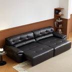 Canapé-lit en cuir Ridhay