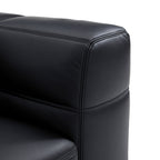 Canapé Blazer en cuir noir