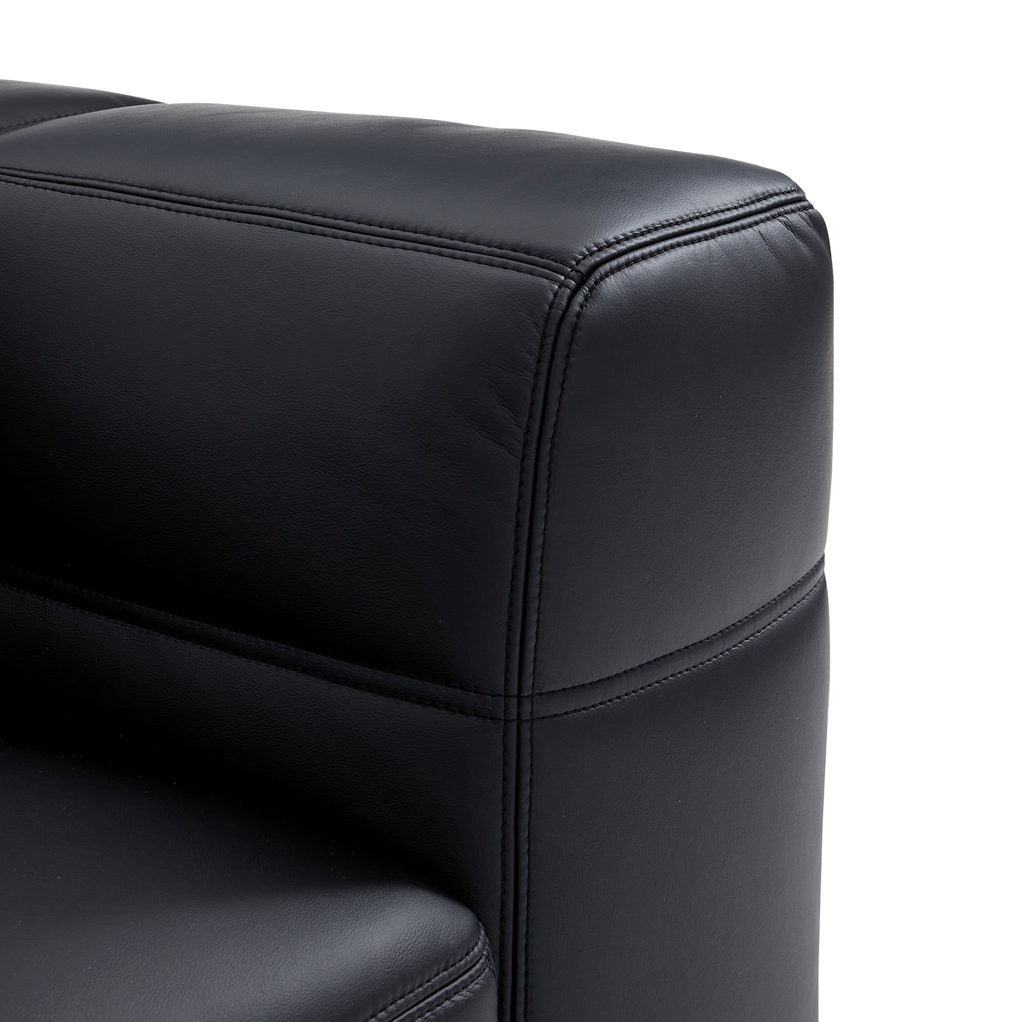 Canapé Blazer en cuir noir