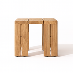 Ensemble de discussion d'extérieur Camryn avec coussins, teck/café