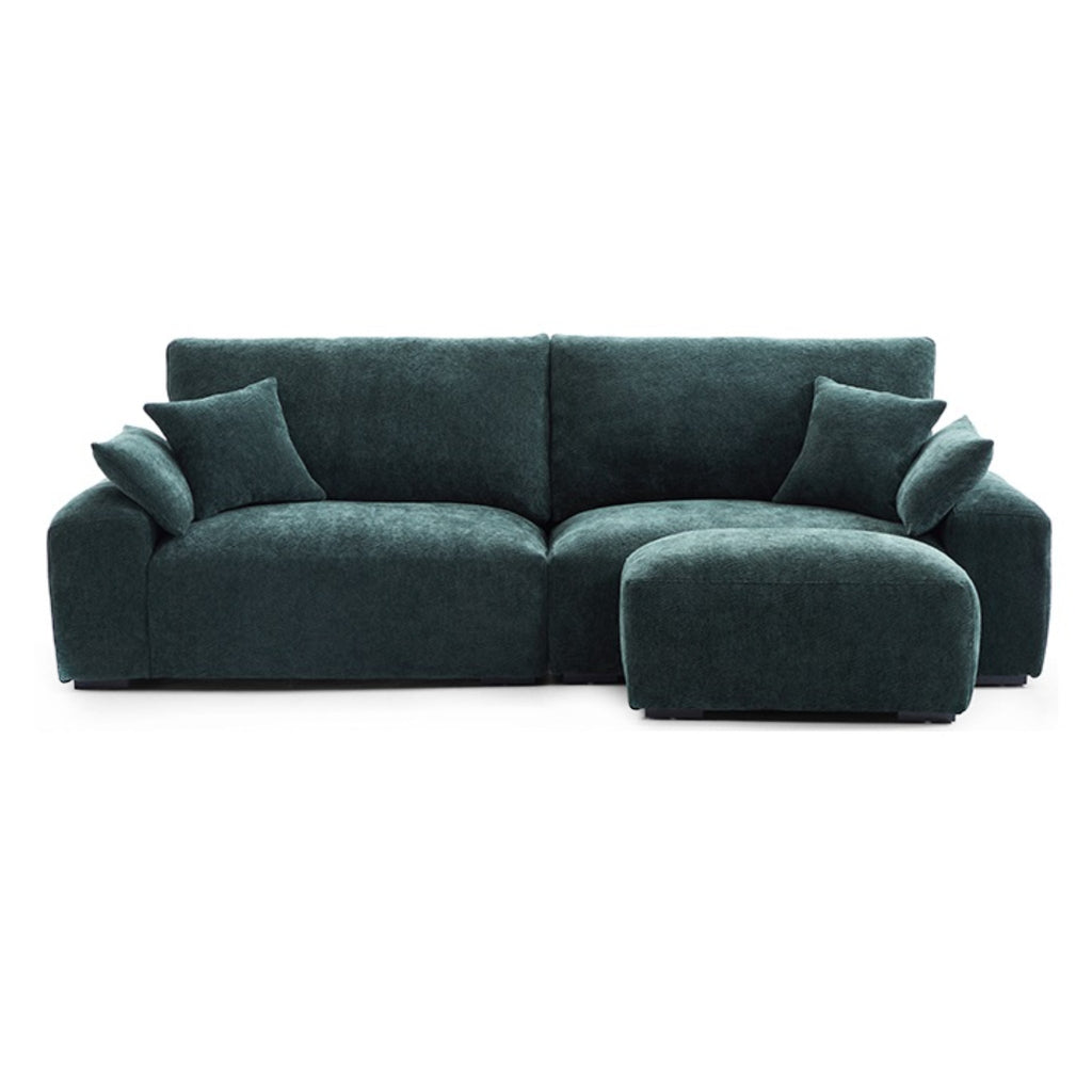 Le canapé et le pouf Empress Green