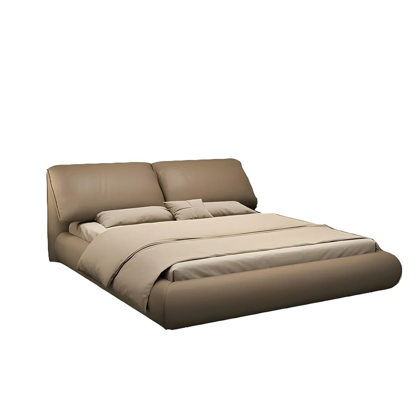 Lit en cuir Latte Bliss