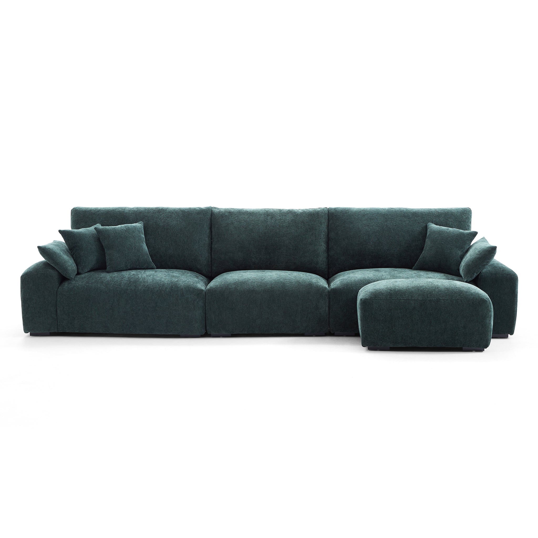 Le canapé et le pouf Empress Green