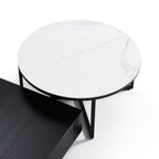 Ensemble de tables basses rondes et carrées Clarence