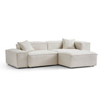 Canapé modulable Freedom beige avec pouf