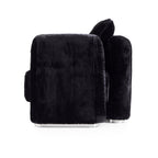 Fauteuil d'appoint en peluche Obsidian
