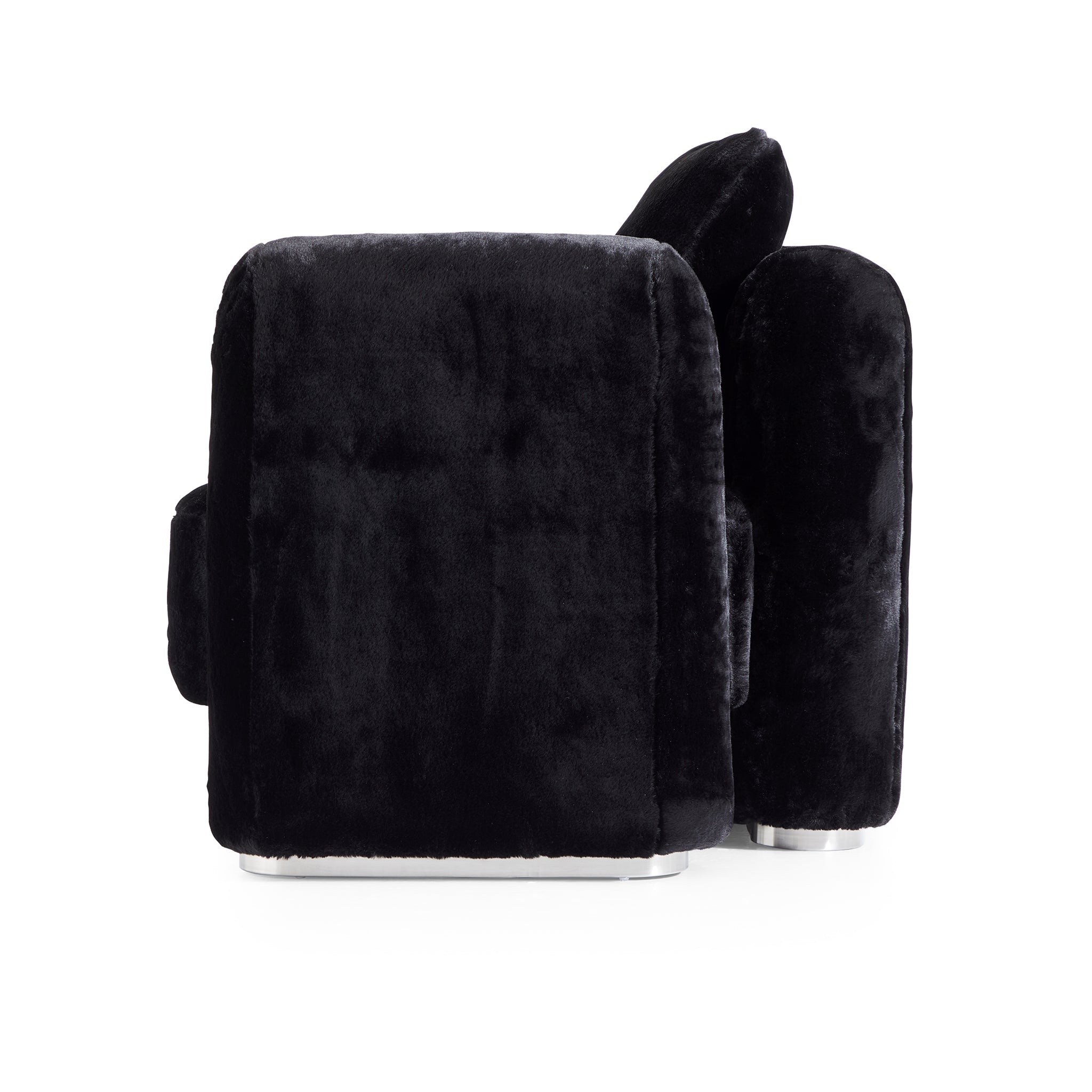Fauteuil d'appoint en peluche Obsidian